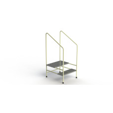 Two Step Stool with Double Handrails
