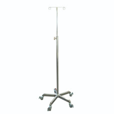 IV Stand - Stainless Steel - 2 Hook